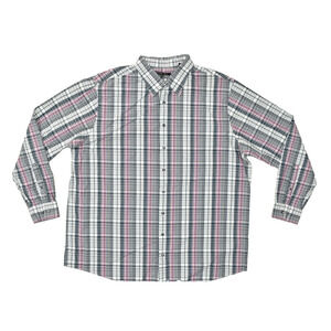 SYN RGY Men's Plaid Button Down Shirt Big & Tall Size 2XLT Long Sleeve Casual